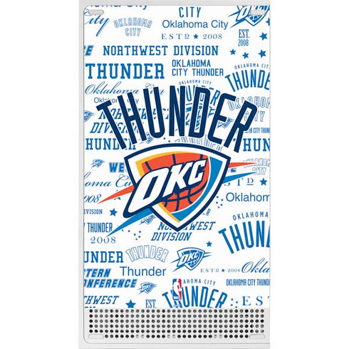 NBA Oklahoma City Thunder Historic Blast Xbox Series S Console Skin